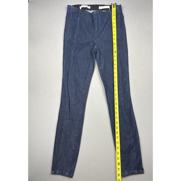 Anthropologie Pilcro Women's 27 High Rise Denim Leggings Skinny Jeans Dark Wash - Picture 9 of 13